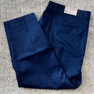Liz Claiborne Women's Navy Trousers Emma Slim Leg Ankle size 20W NWT